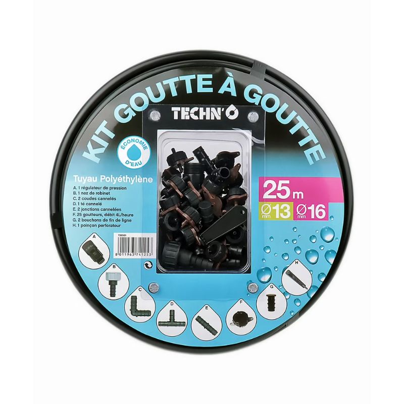 Kit arrosage goutte à goutte avec accessoires