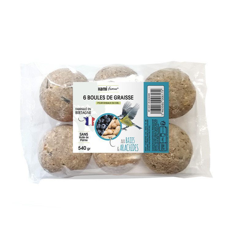 Boules de graisse 2 saveurs x6