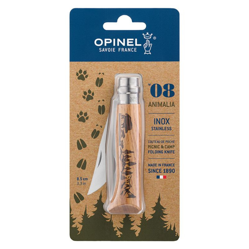 Couteau Opinel N&deg;08 motif sanglier