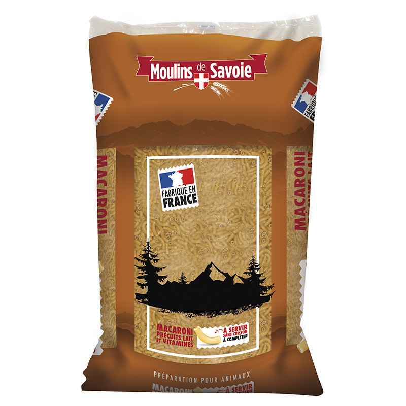Macaronis precuits pour chien 75Kg