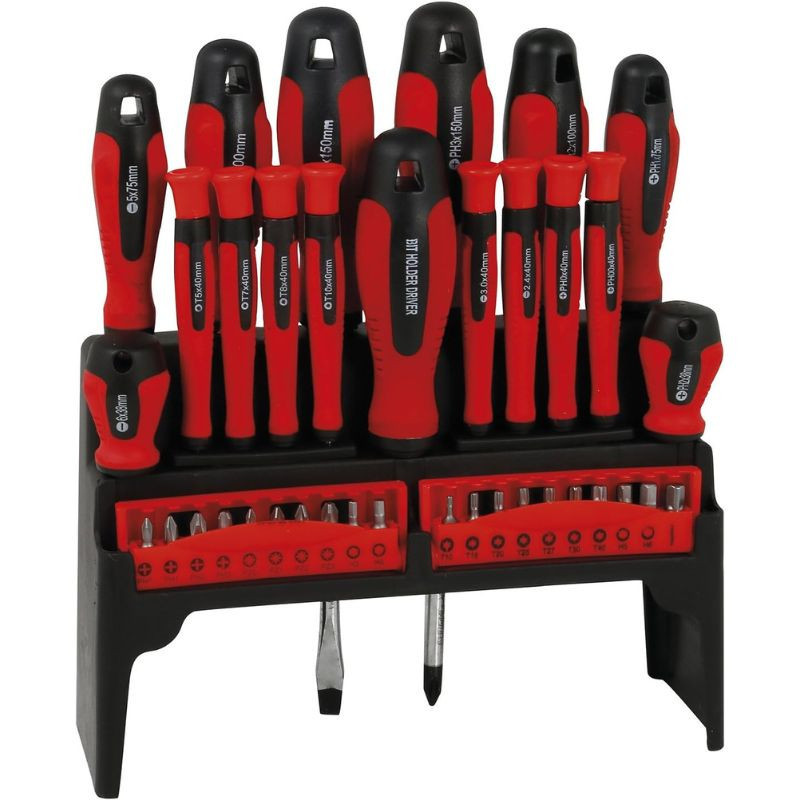 Tournevis sur rack &ndash; 38 pi&egrave;ces Cogex 