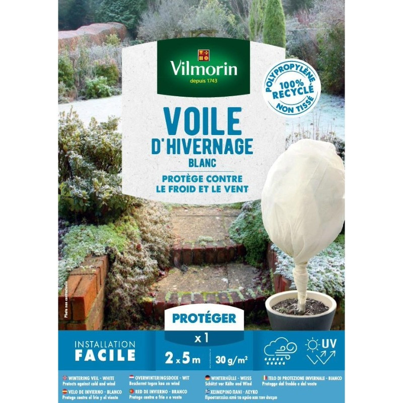 Voile d'hivernage Blanc 2x5m