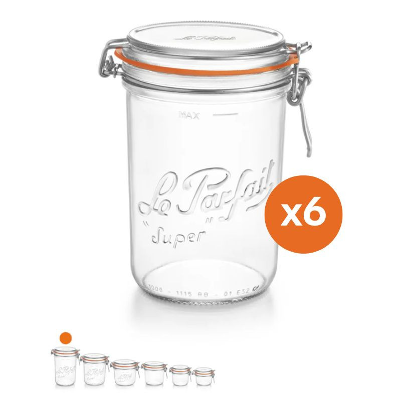 Bocaux pour conservation x6 Le Parfait