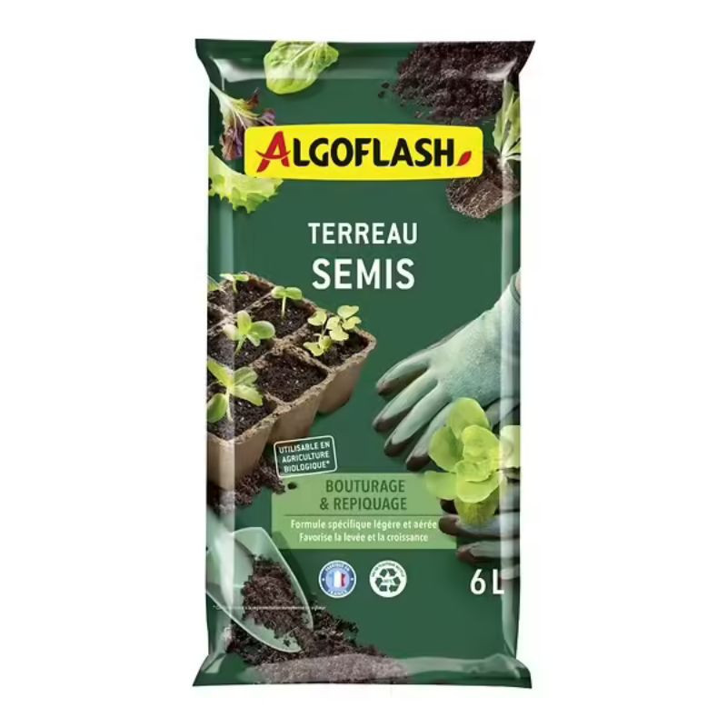 Terreau pour Semis Bouturage 6L - Algoflash
